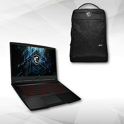 MSI Thin GF63 12VE-064XFR + ESSENTIAL BACKPACK 16" 15,6" FHD - NVIDIA® GeForce RTX™ 4050 - Intel® Core™ i5-12450H - SSD 1 To - RAM 16 Go - Sans Système D'Exploitation + ESSENTIAL BACKPACK 16" - 1 Poches avant - Compartiment principale rembourré - Polyester et polyuréthane - Noir