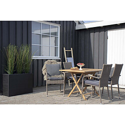 House Nordic Table de Jardin En Teck OVIEDO Rectangle 120x80 Cm pas cher