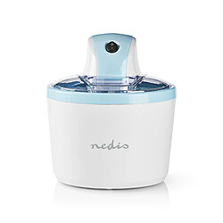 NEDIS Sorbetière 1,2l Blanc/bleu Aluminium/plastique