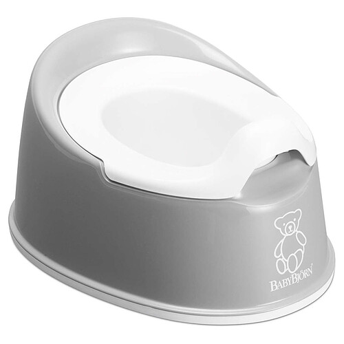 BabyBjörn Pot Smart - Gris et Blanc