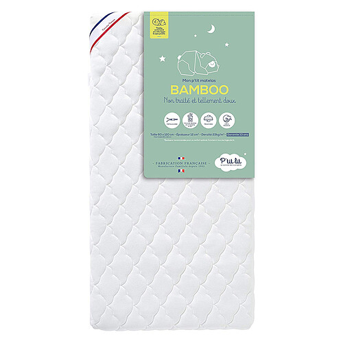 P'tit Lit Matelas Mon P'tit Matelas Bamboo - 60 x 120 cm