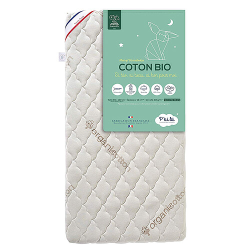 P'tit Lit Matelas Mon P'tit Matelas Coton Bio - 60 x 120 cm