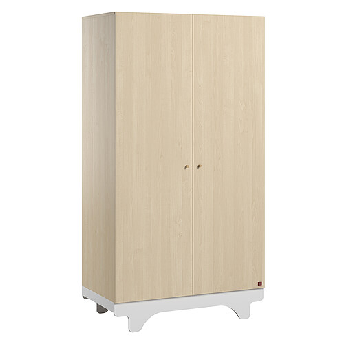 Vox Meubles Armoire 2 Portes Playwood - Bois et Blanc