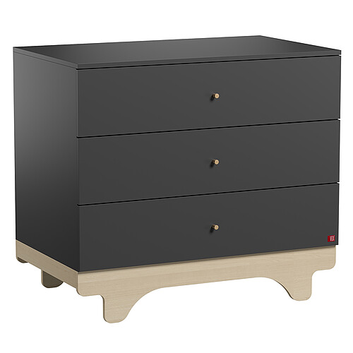 Vox Meubles Commode Playwood - Graphite et Bois