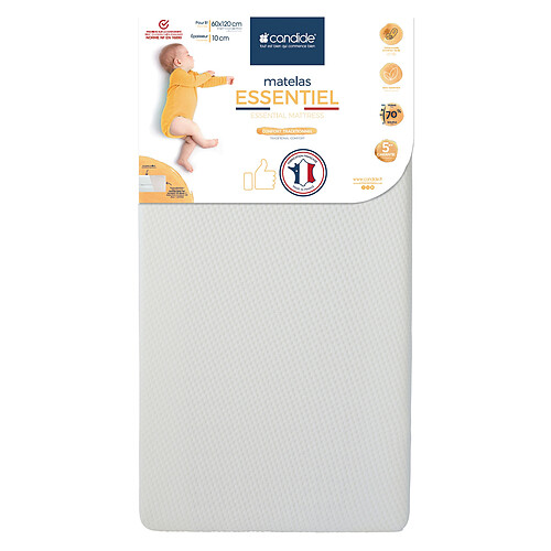 Candide Matelas Essentiel - 60 x 120 cm