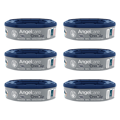 Angelcare Lot de 6 Recharges pour Poubelle Dress Up