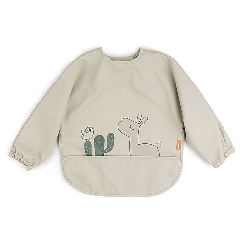 Done by Deer Bavoir à Manches avec Poche Lalee Sable - 6/18 Mois