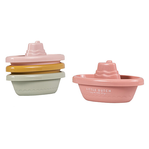 Little Dutch Bateaux de Bain à Empiler - Rose