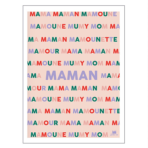 Ma petite vie Affiche Maman - 42 x 29,7 cm