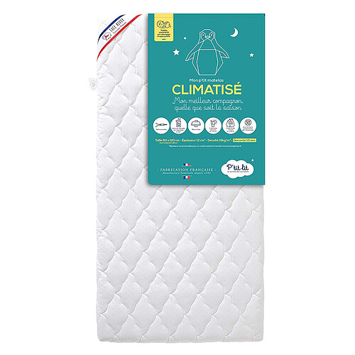 P'tit Lit Matelas Mon P'tit Matelas Climatisé Anti-acariens - 60 x 120 cm