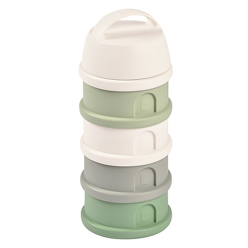 BÉABA Boite Doseuse Empilable - Cotton White & Sage Green