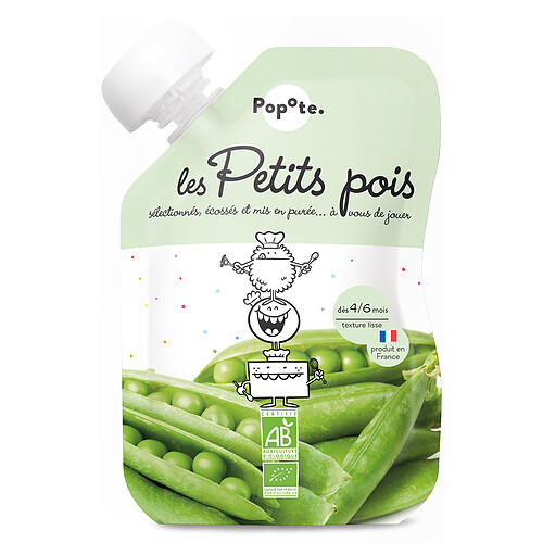 Popote Gourde Repas Bio Petits Pois - 120 g