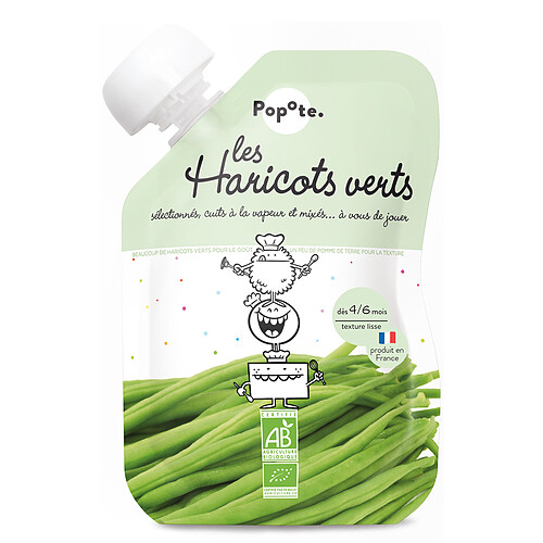 Popote Gourde Repas Bio Haricots Verts - 120 g