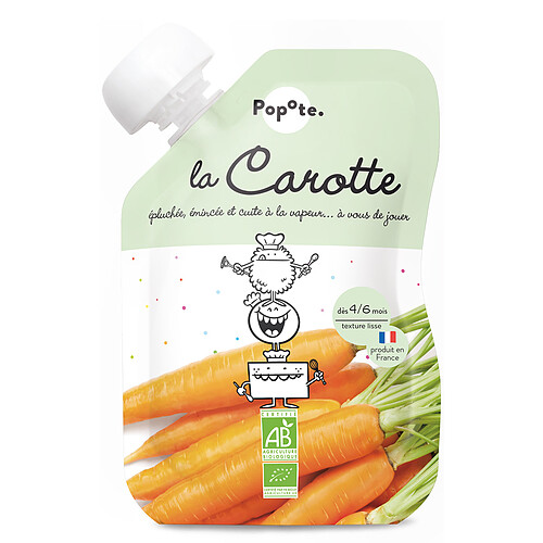 Popote Gourde Repas Bio Carotte - 120 g