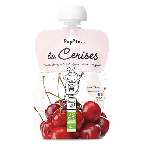 Popote Gourde Repas Bio Cerises - 120 g