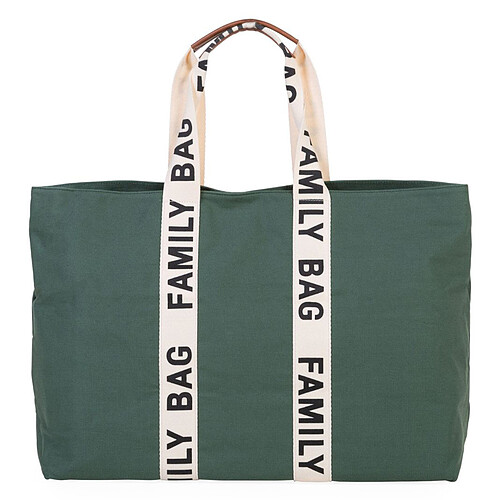Childhome Family Bag Signature Canvas - Vert