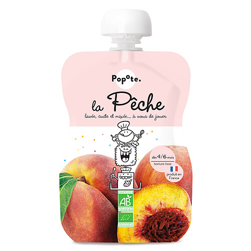 Popote Gourde Repas Bio Pêche - 120 g