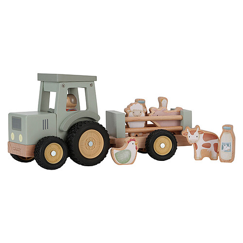 Little Dutch Tracteur avec Remorque Little Farm