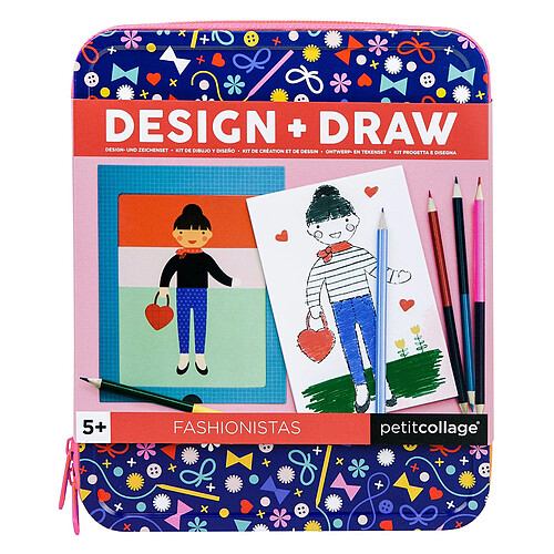 Petit Collage Kit de Dessin et de Collage Fashionistas
