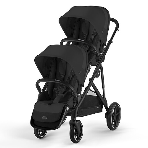 Cybex Poussette Double Gazelle S Châssis Black - Moon Black