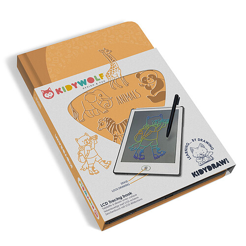Kidywolf Tablette à dessin Kidydraw Mini - Animaux