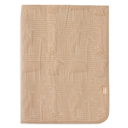 Jollein Couverture Berceau - Jungle Jambo Biscuit Oatmeal