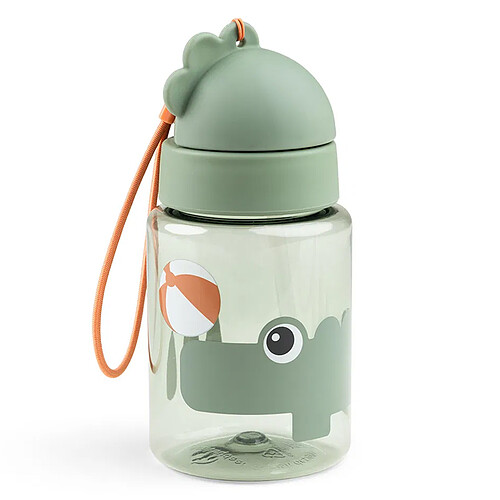 Done by Deer Gourde avec Paille Playground Vert - 280 ml