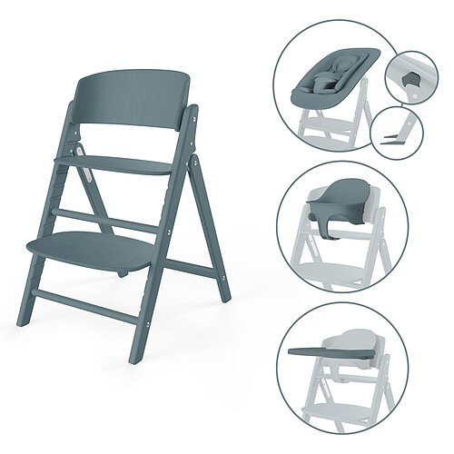 Cybex Chaise Haute Click & Fold 4-en-1 - Stone Blue