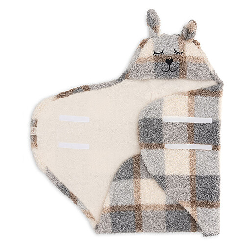 Jollein Couverture Portefeuille Bunny - Check Boucle