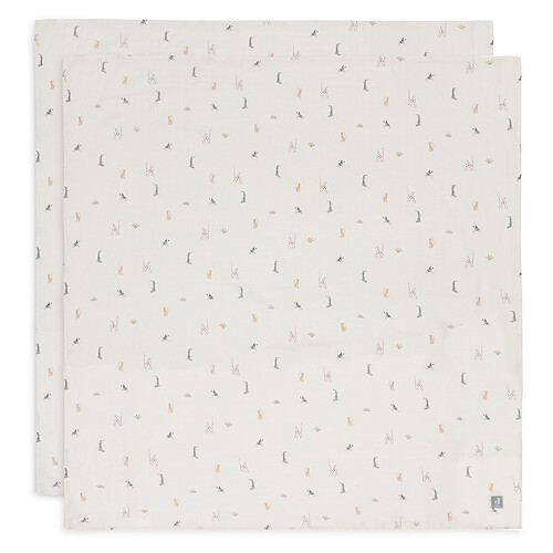 Jollein Lot de 2 Langes Gaze de Coton - Jungle Jambo