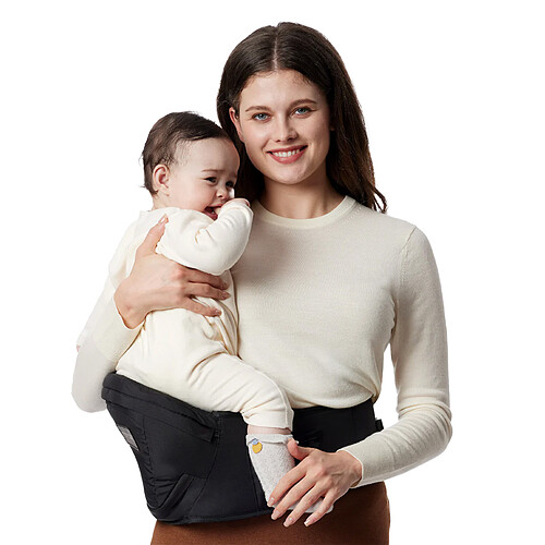 Momcozy Porte-bébé Hip Seat Medium - Noir