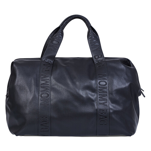 Childhome Mommy Bag Large Signature Similicuir - Noir