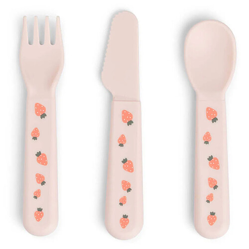 Done by Deer Lot de 3 Couverts Foodie - Tiny Farm Rose