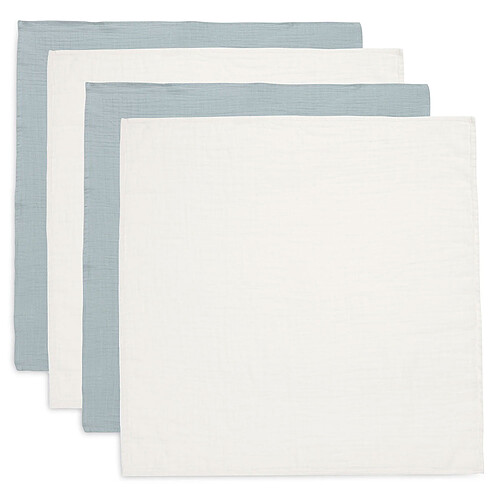 Jollein Lot de 4 Petits Langes - Sea Green & Ivory 