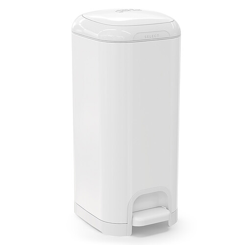 Diaper Genie Poubelle à Couches Select + 1 Recharge - Blanc