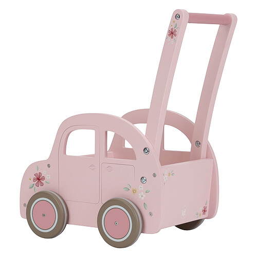 Little Dutch Chariot Voiture en Bois - Rose