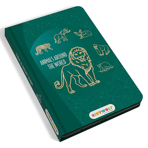 Kidywolf Tablette à dessin Kidydraw Mini - Animaux Autours du Monde 