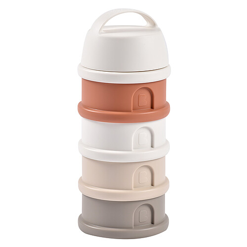 BÉABA Boite Doseuse Empilable - Cotton White & Terracotta