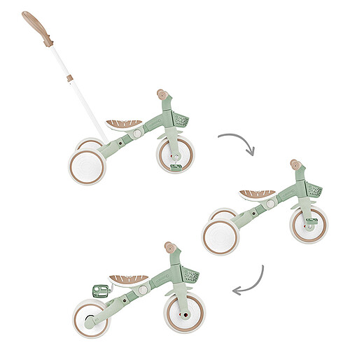 Globber Tricyle Learning 3-en-1 Plus Eco - Sauge