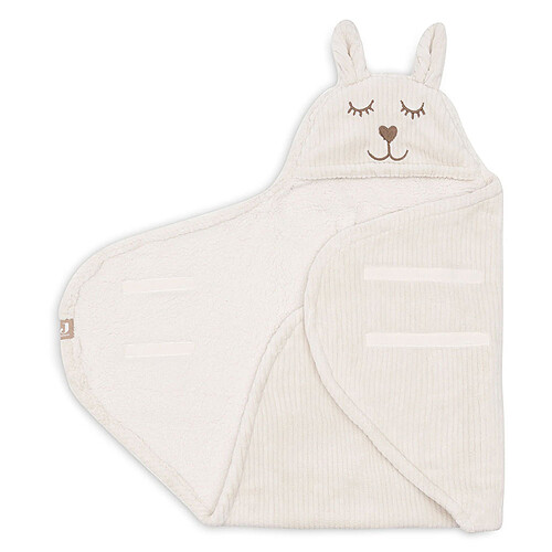 Jollein Couverture Portefeuille Bunny Cloudy Rib - Oatmeal