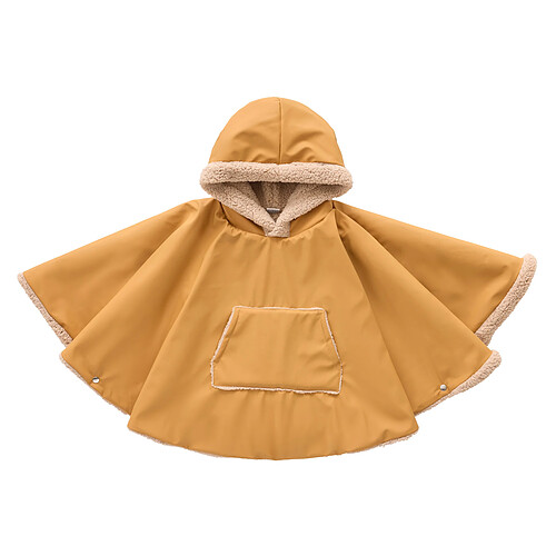 BB&Co Poncho de Voyage Camel Sherpa Ourson - 1/2 Ans