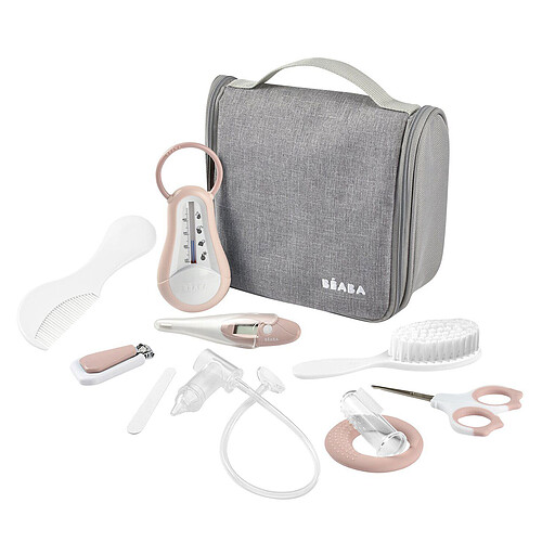 BÉABA Trousse de Toilette Nomade 10 Accessoires - Old Pink