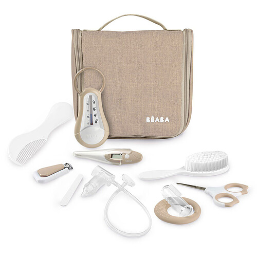 BÉABA Trousse de Toilette Nomade 10 Accessoires - Clay Earth