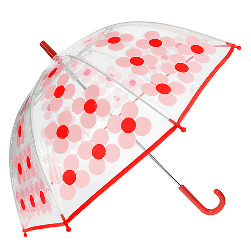 Rex London Parapluie Transparent - Pink Daisy