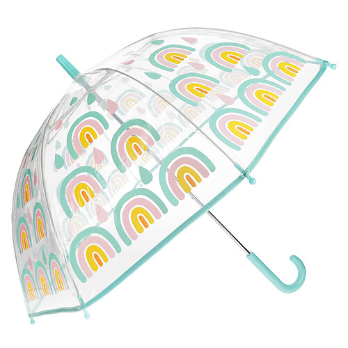 Rex London Parapluie Transparent - Rainbow