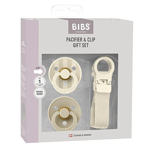 Bibs Coffret Cadeau Ivory - 0/6 Mois