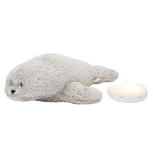 moonie Peluche Veilleuse Musicale Phoque - Gris