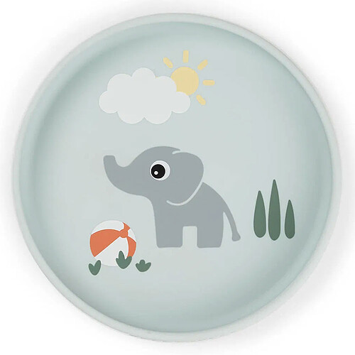 Assiette Stick & Stay - Playground Bleu