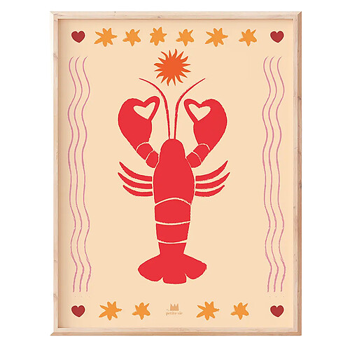Ma petite vie Affiche Le Homard - 40 x 30 cm