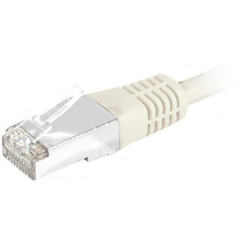 Câble RJ45 catégorie 6 S/FTP 0.15 m (Beige)